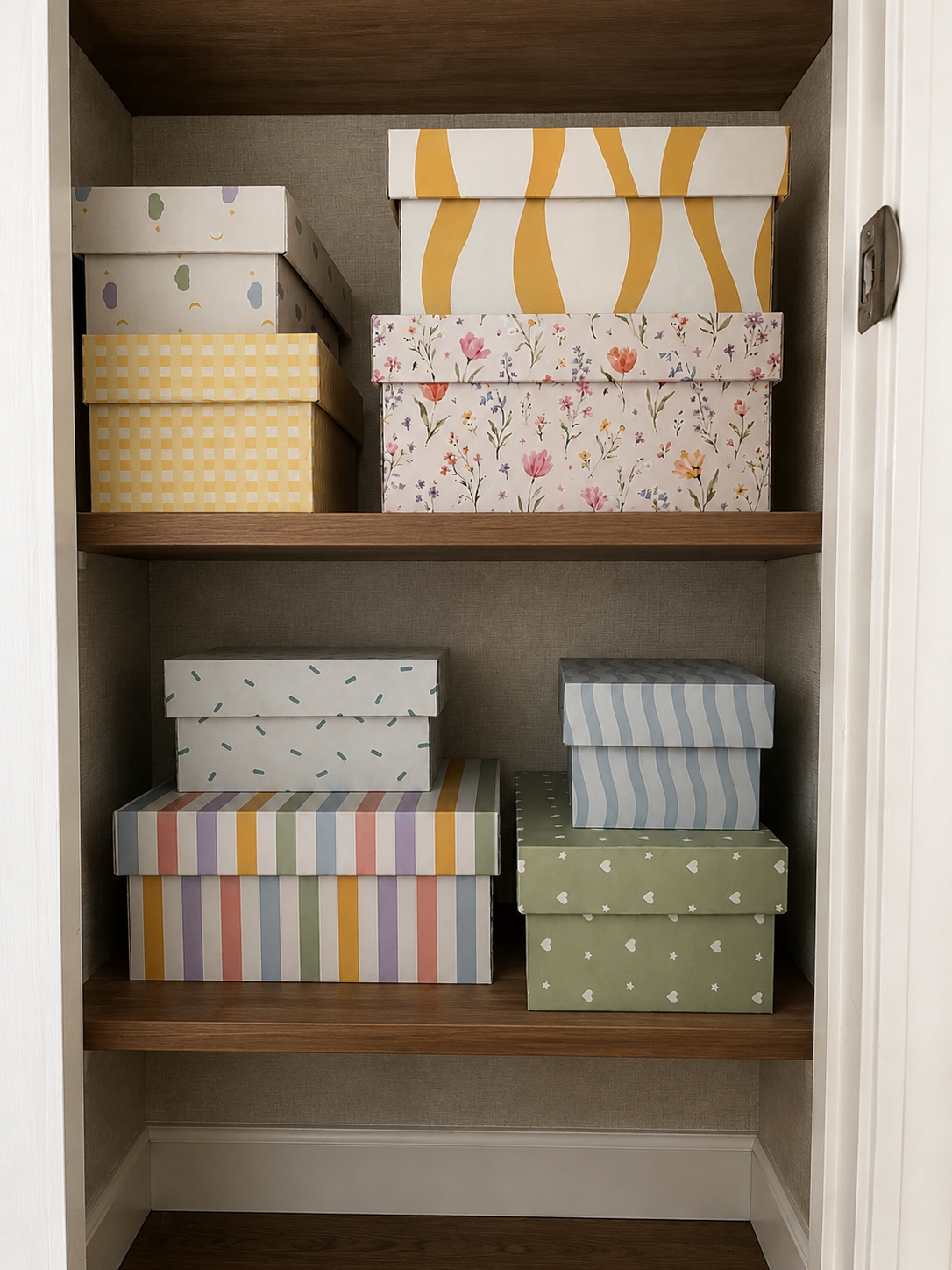 Little Celebrations Collection: Reusable Gift Box Set with Lid, Nested Gift Boxes, Plastic-Free Luxury Gift Wrapping Alternative