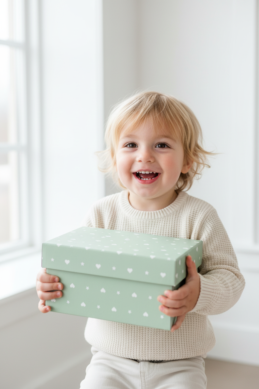 Little Celebrations Collection: Reusable Gift Box Set with Lid, Nested Gift Boxes, Plastic-Free Luxury Gift Wrapping Alternative