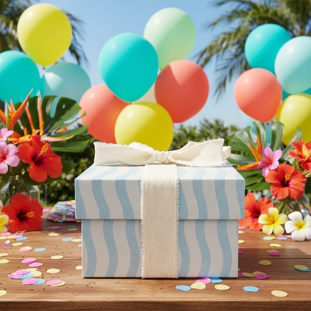 Sunny Celebrations Collection - Reusable Gift Box Set with Lid, Nested Gift Boxes, Plastic-Free Luxury Gift Wrapping Alternative