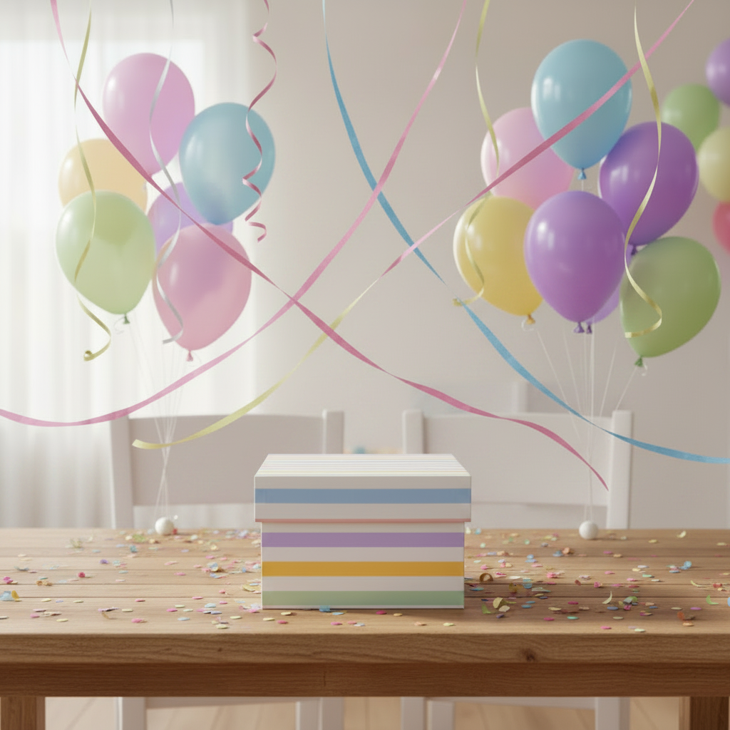 Little Celebrations Collection: Reusable Gift Box Set with Lid, Nested Gift Boxes, Plastic-Free Luxury Gift Wrapping Alternative